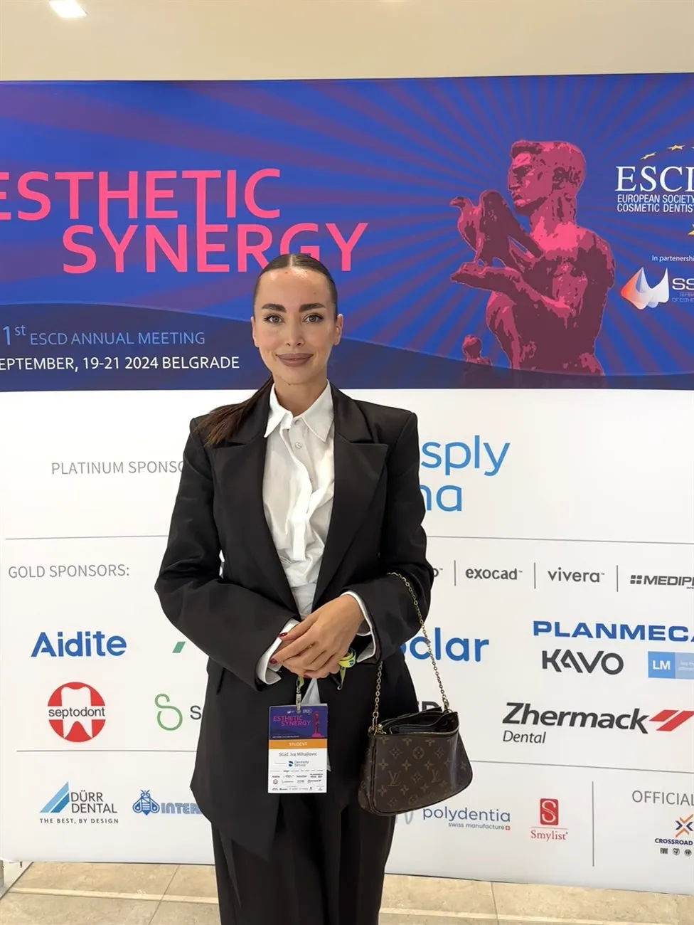 dr Iva Mihajlović na ESCD kongresu estetske stomatologije u Beogradu 2024